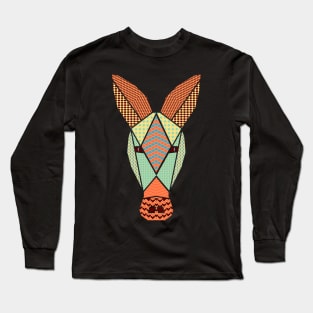 Geometric Aardvark Long Sleeve T-Shirt